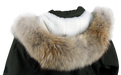 Western Heavy Coyote Skin Parka Strip on jacket hood