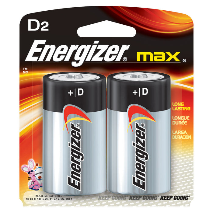 Energizer Max D 2 Blister Pack