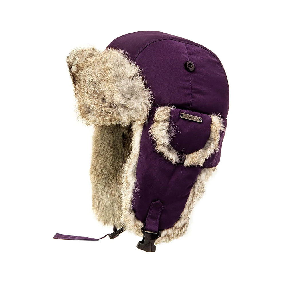Crown Cap Taslan Rabbit Fur Aviator Hat