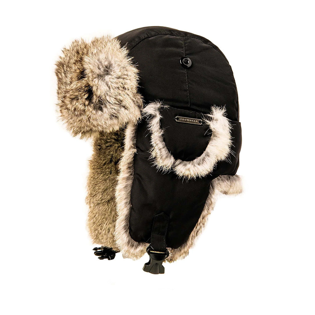 Crown Cap Taslan Rabbit Fur Aviator Hat — Winnipeg Outfitters