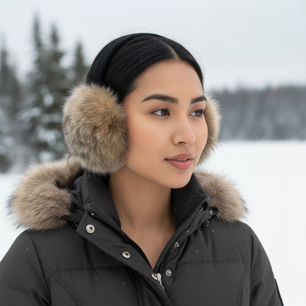 Custom Made Ear Muffs - Bobcat