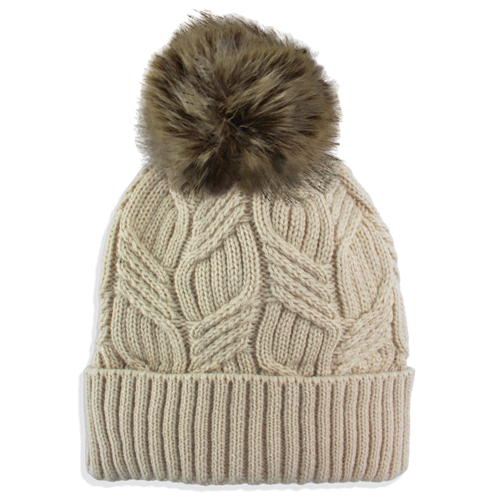 Women's Hot Paws Chunky Fold Over Beanie