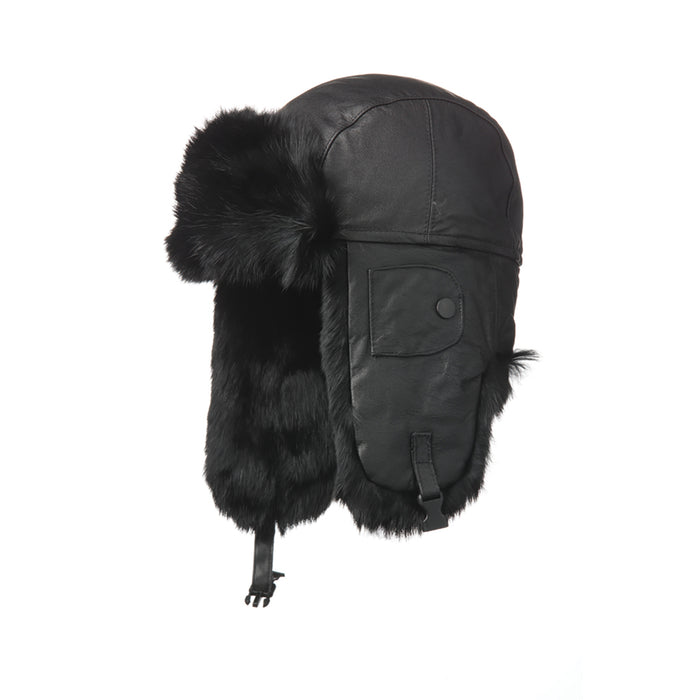 Crown Cap Leather Aviator