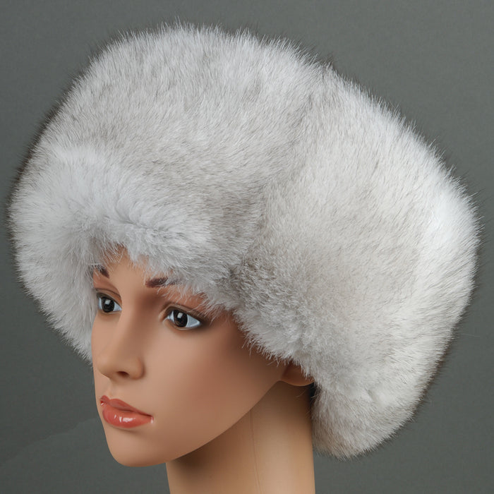 Women's Blue Fox Hat