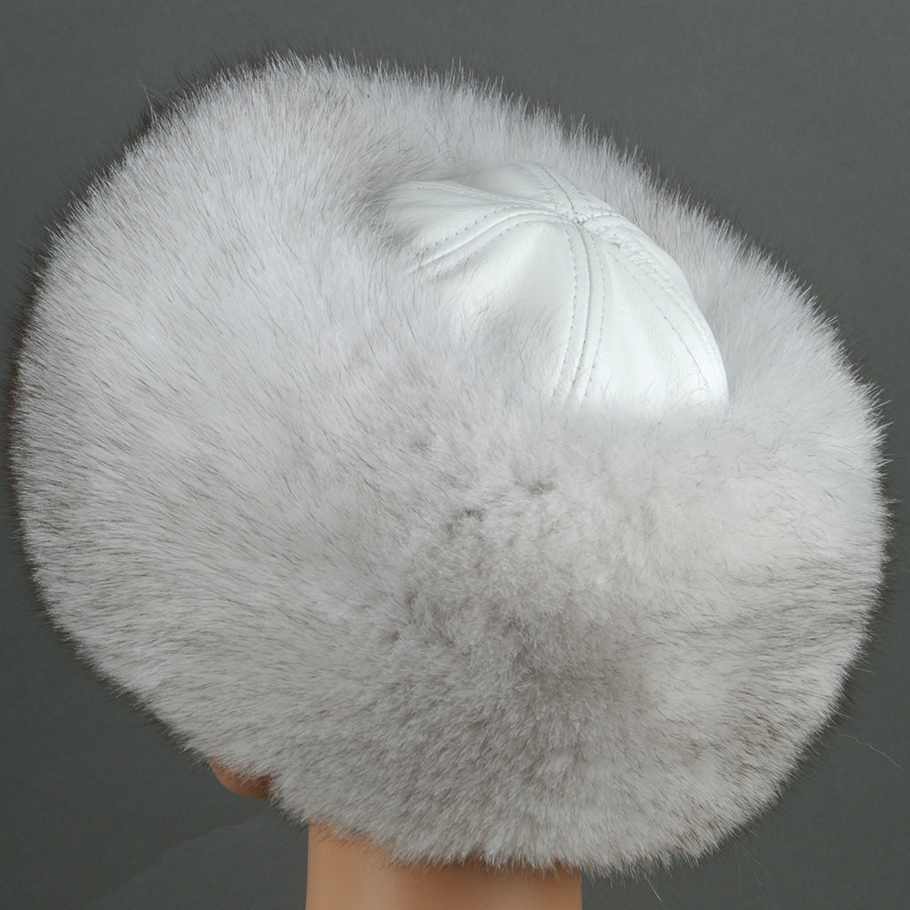 Women's Blue Fox Hat