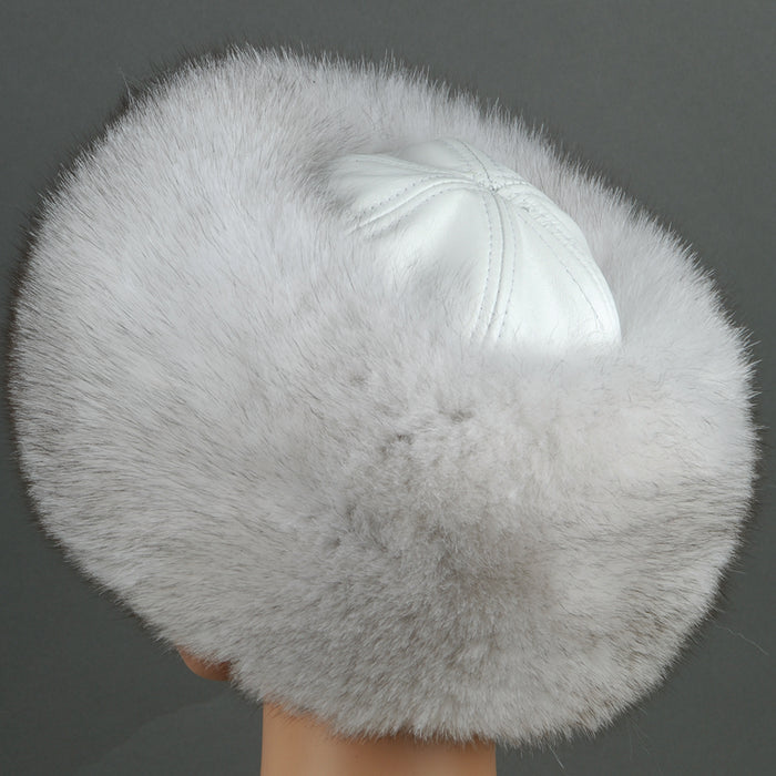 Women's Blue Fox Hat