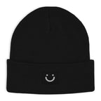 Boy's Hot Paws Knit Smiley Face Beanie