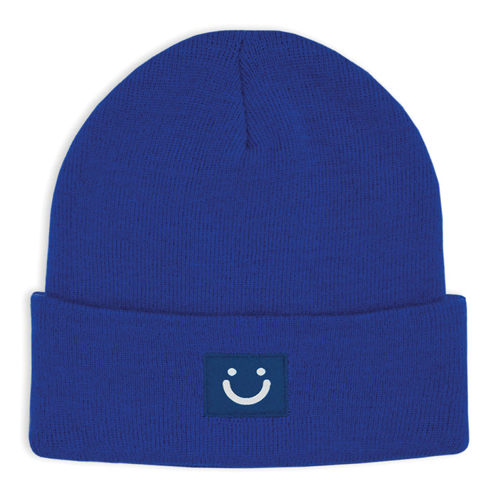 Boy's Hot Paws Knit Smiley Face Beanie