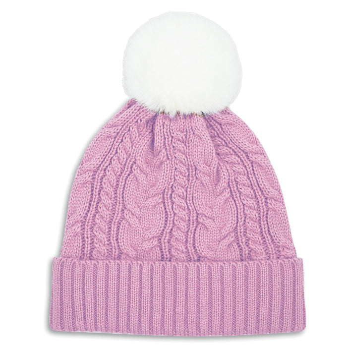 Girl's Hot Paws Faux Pompom Beanie