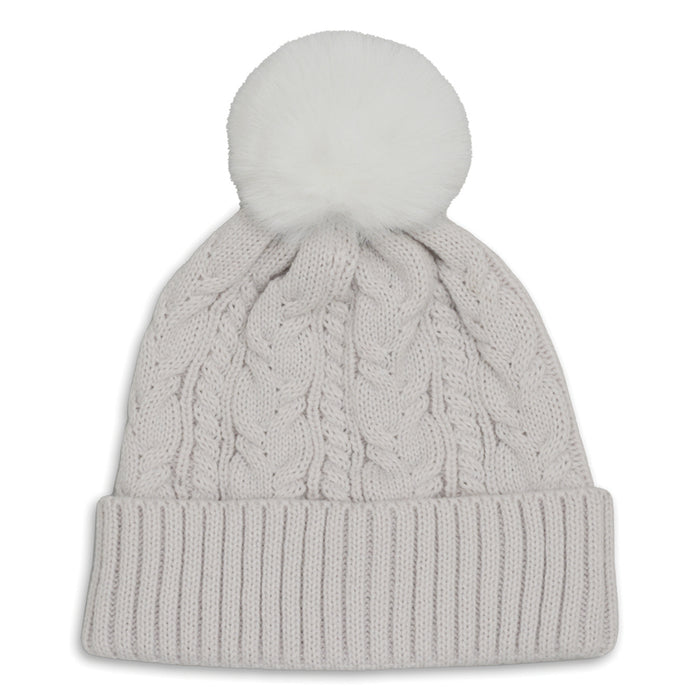 Girl's Hot Paws Faux Pompom Beanie