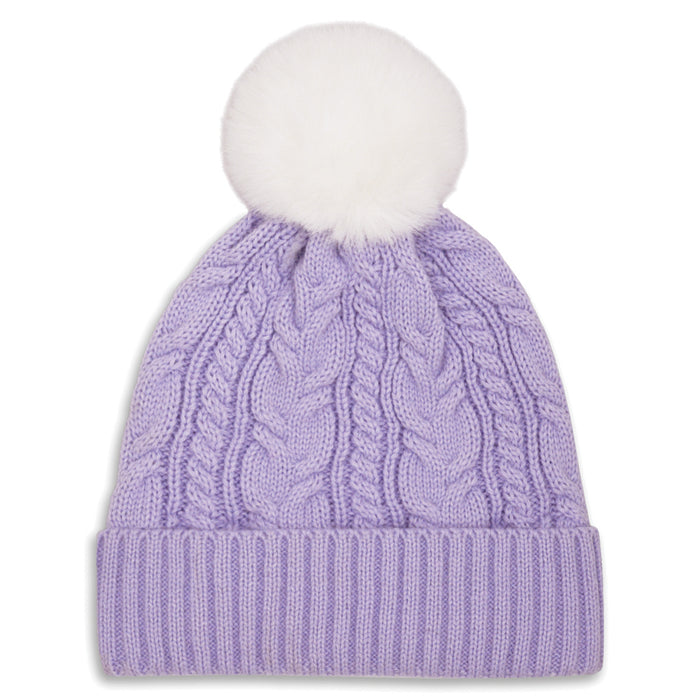 Girl's Hot Paws Faux Pompom Beanie