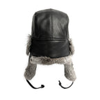 Crown Cap Sheepskin Leather Rabbit Aviator