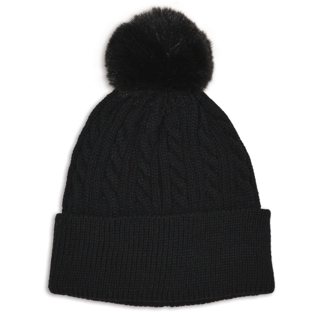 Girl's Hot Paws Faux Pom Beanie