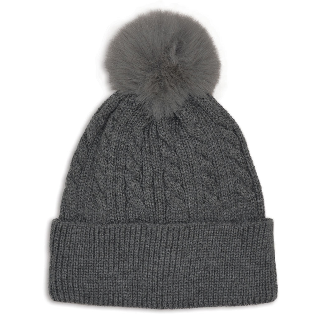 Girl's Hot Paws Faux Pom Beanie