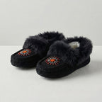 Women's Canadian Hand Beaded Traditional Moccasins