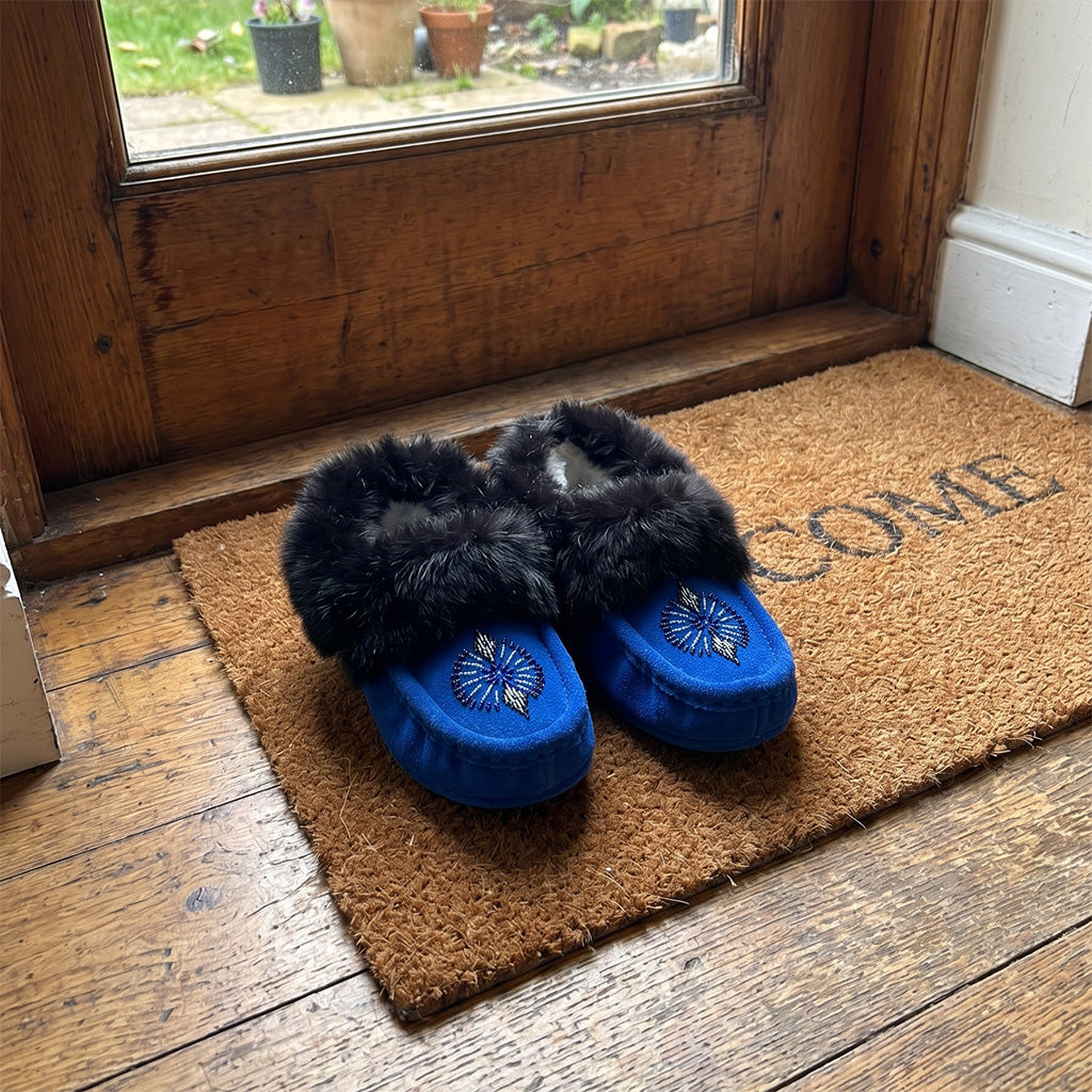 Women's Canadian Hand Beaded Traditional Moccasins