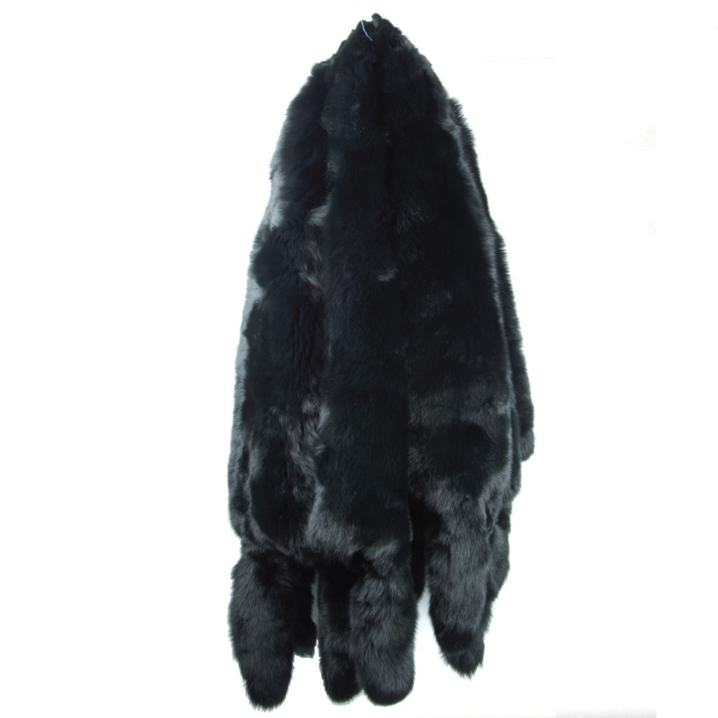 Dyed Fox Skin - Black