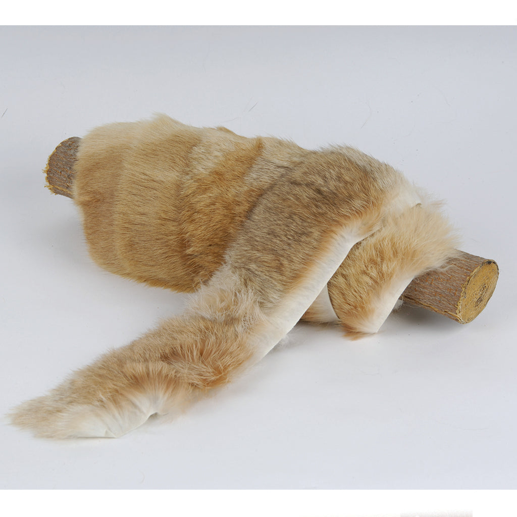Dyed Fawn Rabbit Stripping