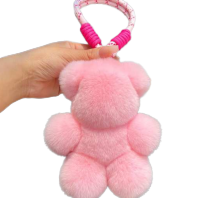 Rex Rabbit Teddy Bear Keychain