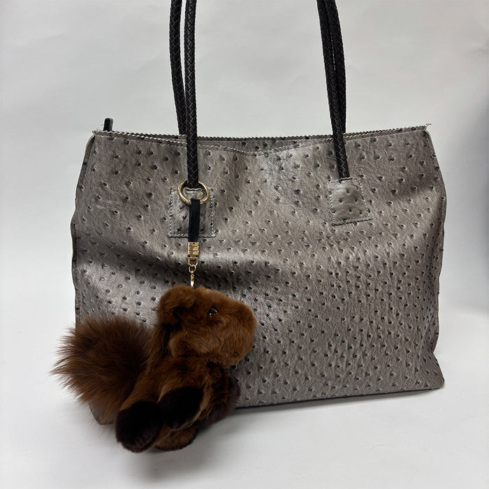 Rex Rabbit Horse Keychain