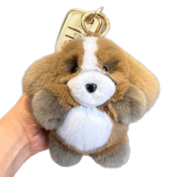Rex Rabbit Puppy Dog Keychain
