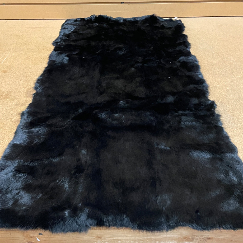 Dyed Black Rabbit Plates