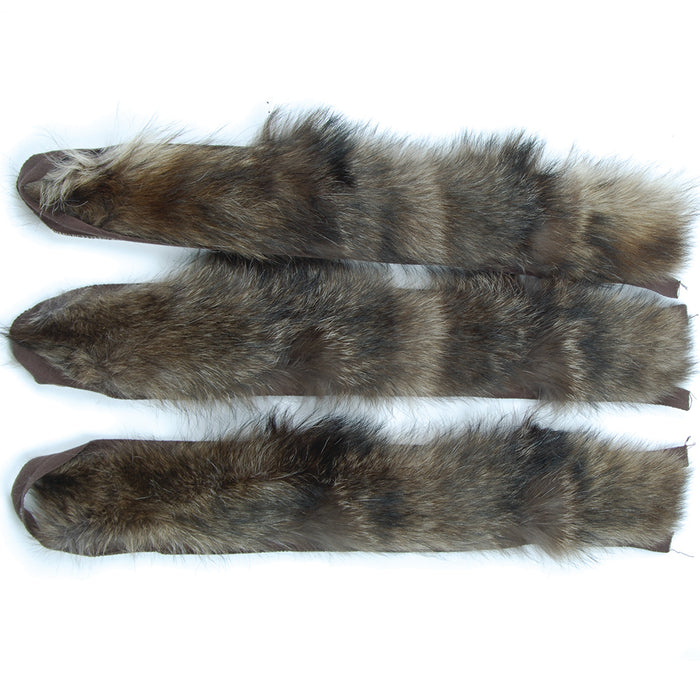 Black Timber Wolf Fur Parka Strip- Grade #2