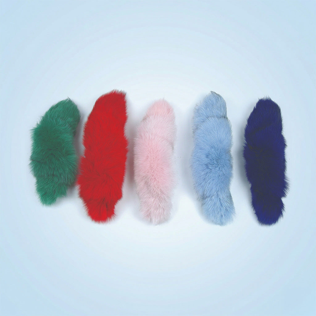 Dyed Fox Tail - Red