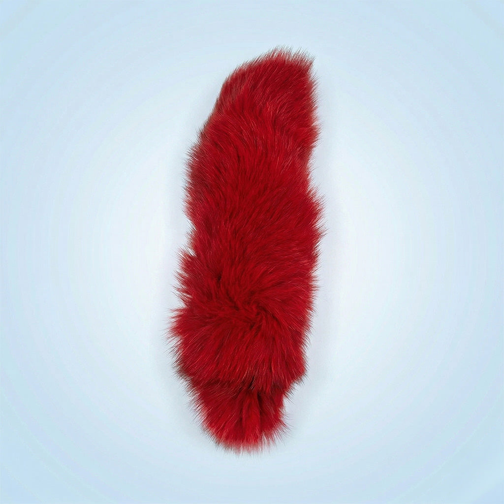Dyed Fox Tail - Red