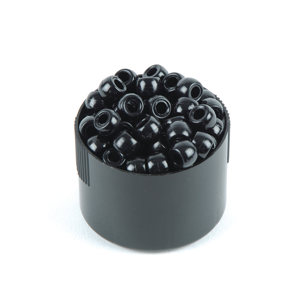 Plastic Crow Beads - 1000 Pak