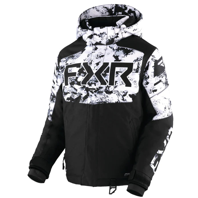 FXR Child Helium Jacket 4 / Black/White Camo