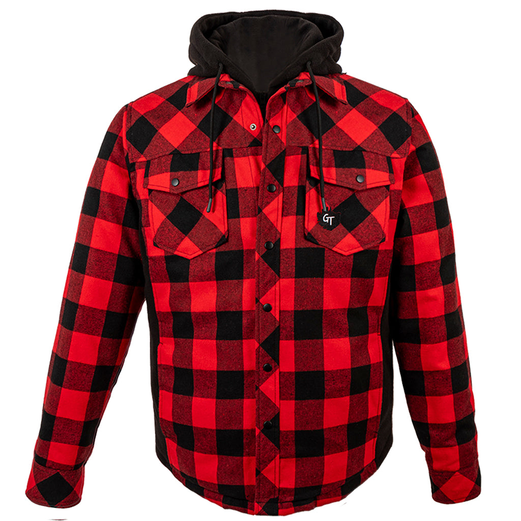 mens insulated plaid jacket