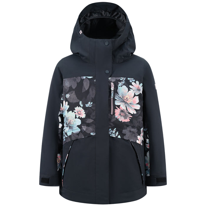 Girl's Roxy Floral Block Parka