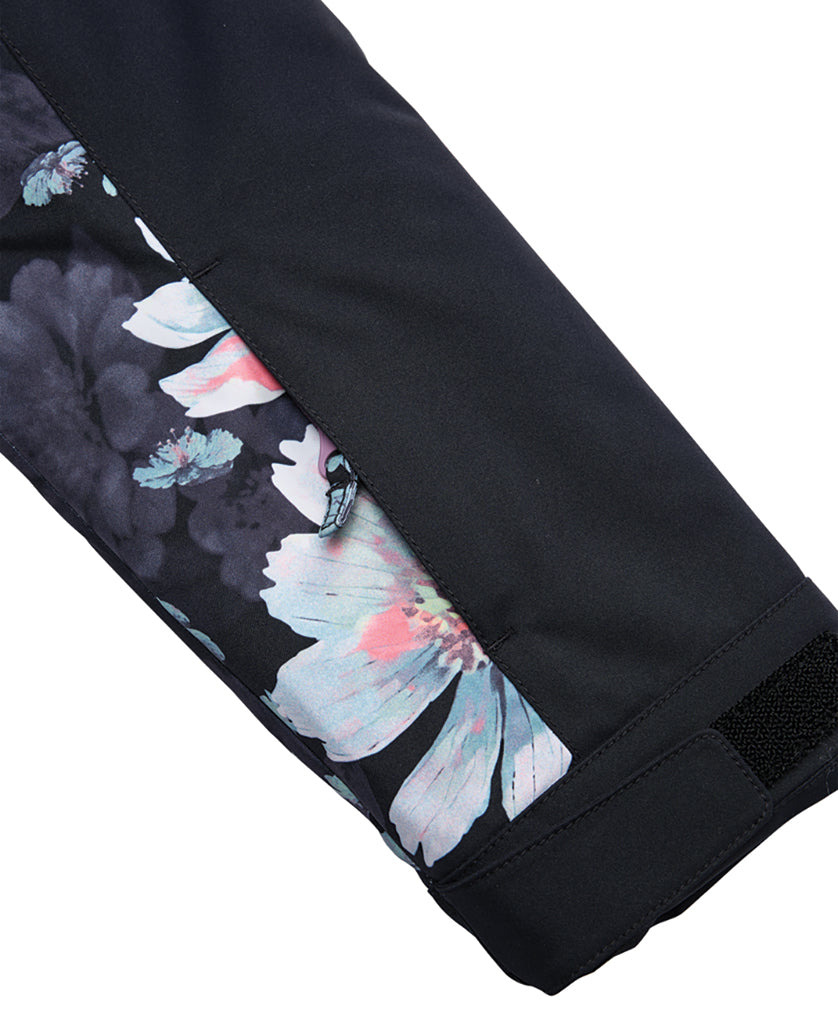 Girl's Roxy Floral Block Parka