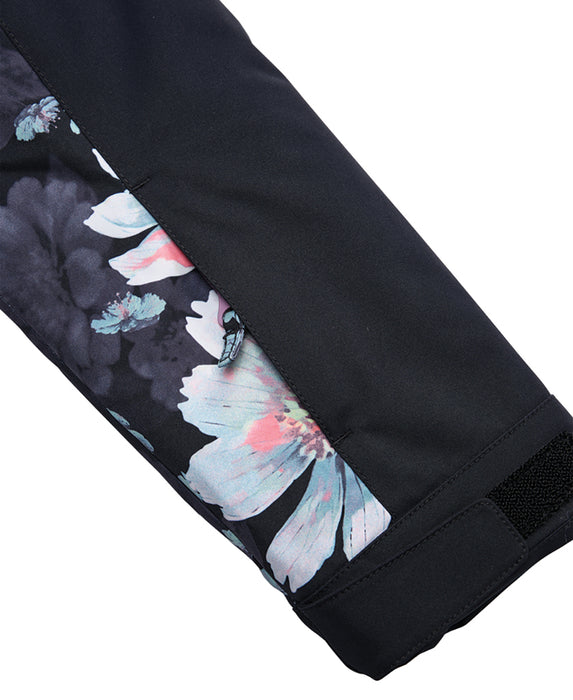 Girl's Roxy Floral Block Parka