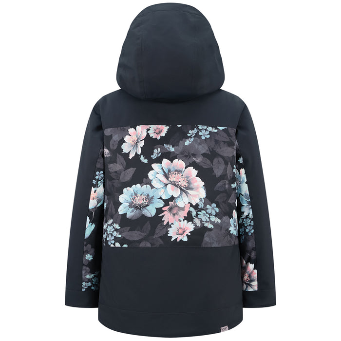 Girl's Roxy Floral Block Parka