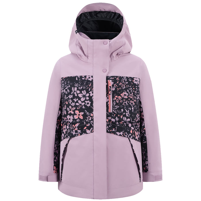 Girl's Roxy Floral Block Parka