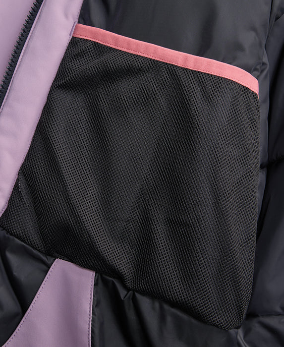 Girl's Roxy Floral Block Parka