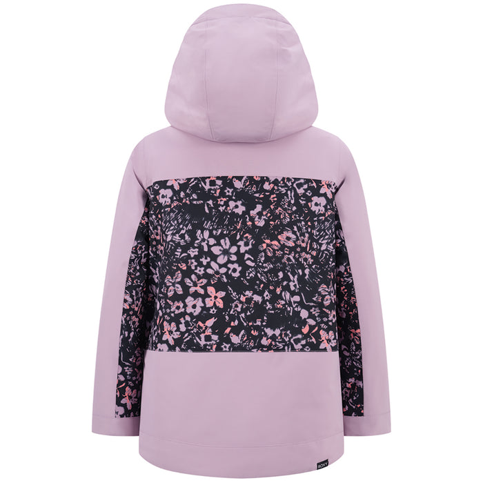 Girl's Roxy Floral Block Parka