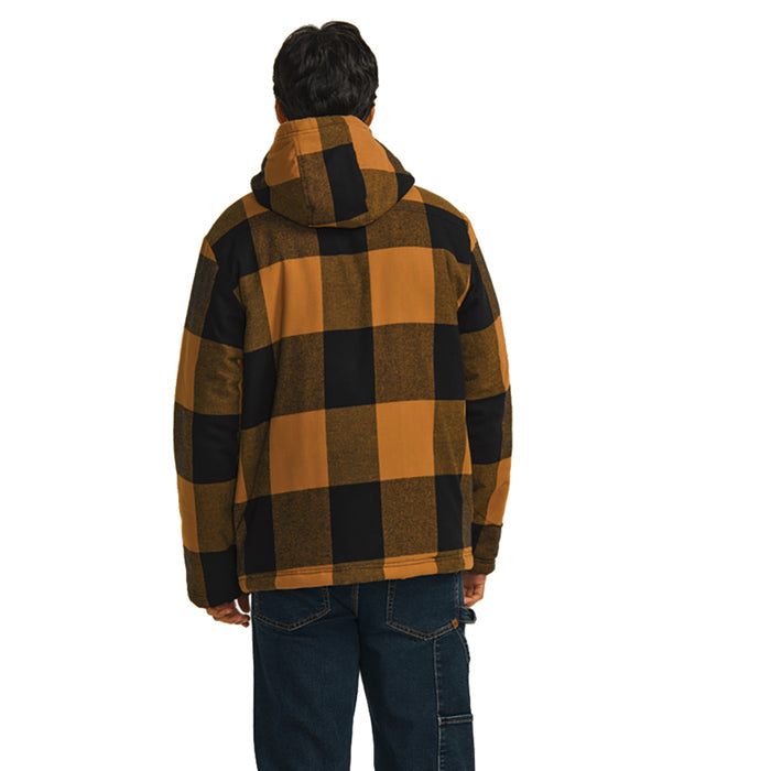 Men's CAT Hooded Flannel Shirt Jacket