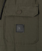 Men's Hurley Santa Cruz Quilted Hooded Shirt Jacket