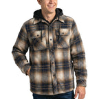Misty Mountain Quilted Lined Insulated Flannel Jacket