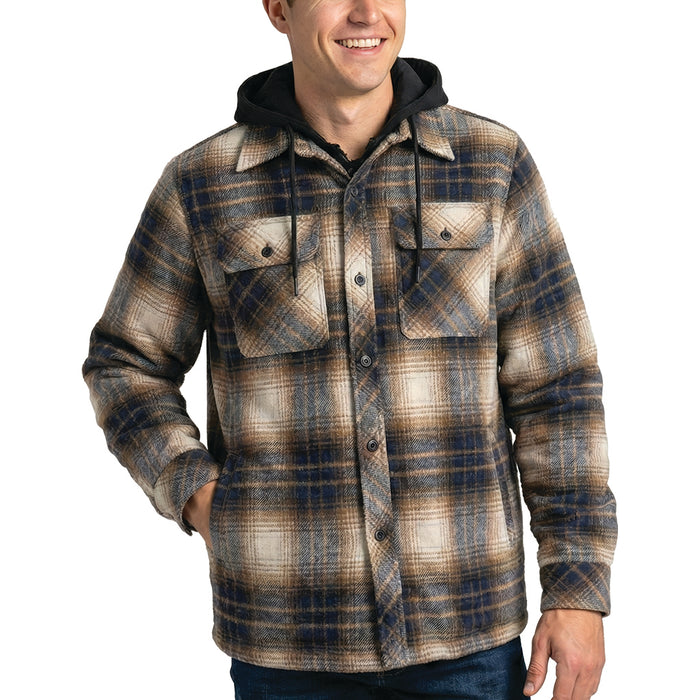 Misty Mountain Quilted Lined Insulated Flannel Jacket