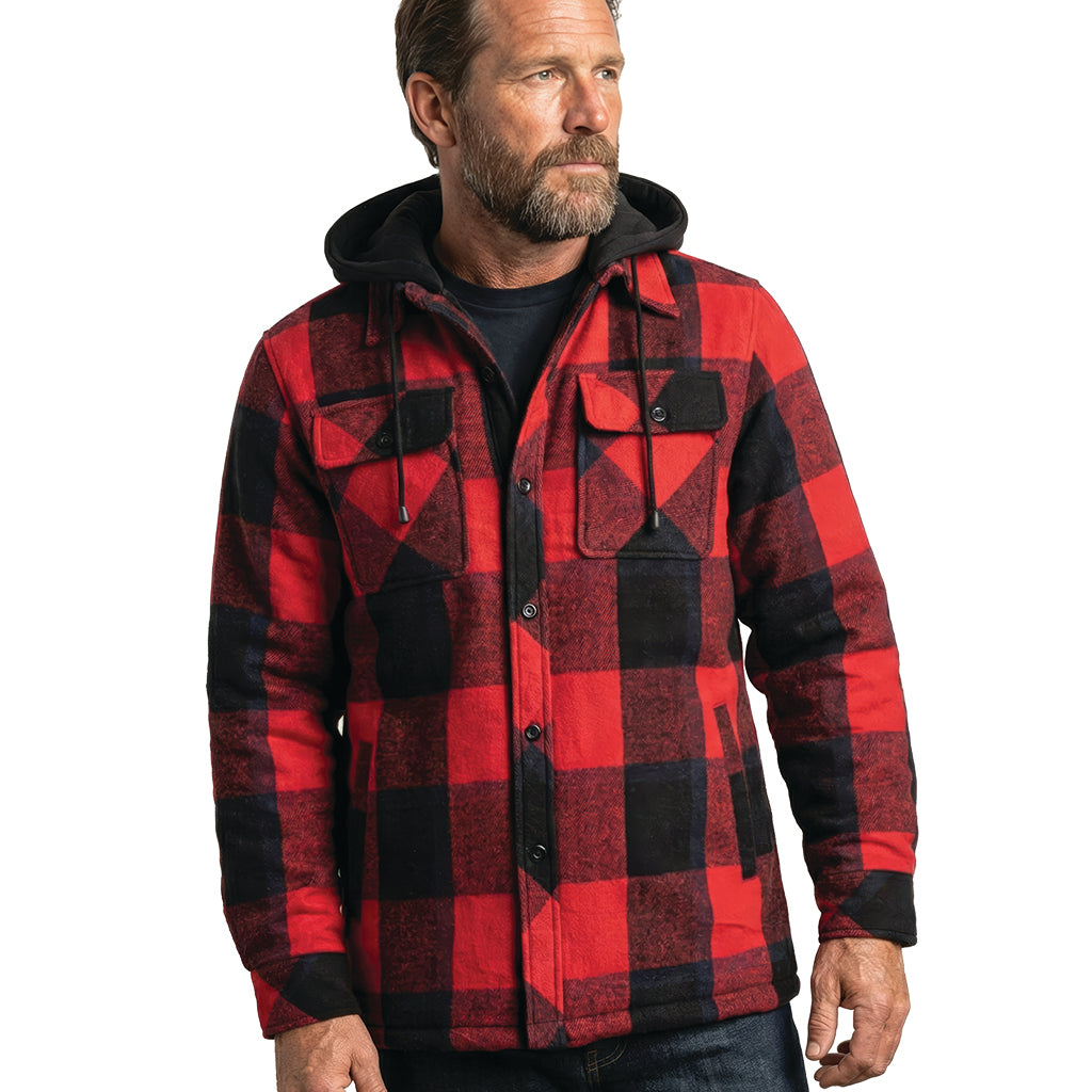 Misty Mountain Quilted Lined Insulated Flannel Jacket