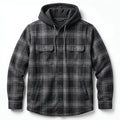 Men's Dickies Hooded Plaid Shirt Jacket