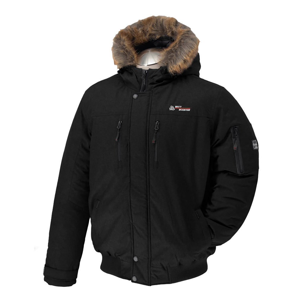 Men's Misty Mountain Black Ice Bomber Jacket