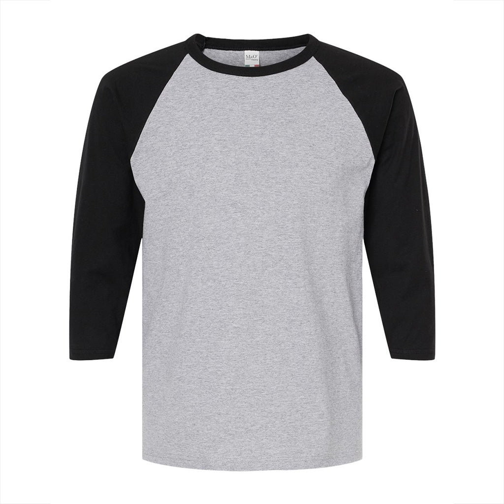 Unisex M&O Three-Quarter Sleeve Baseball T-Shirt