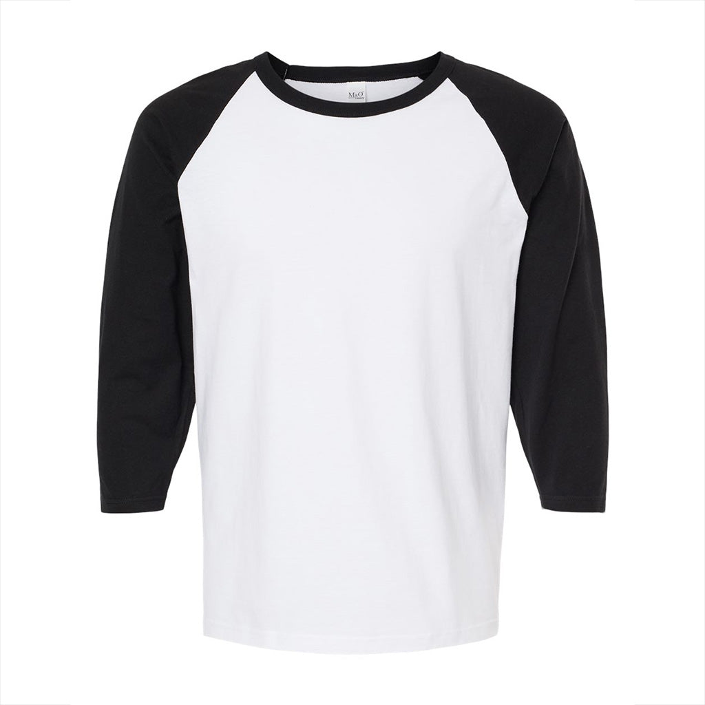 Unisex M&O Three-Quarter Sleeve Baseball T-Shirt