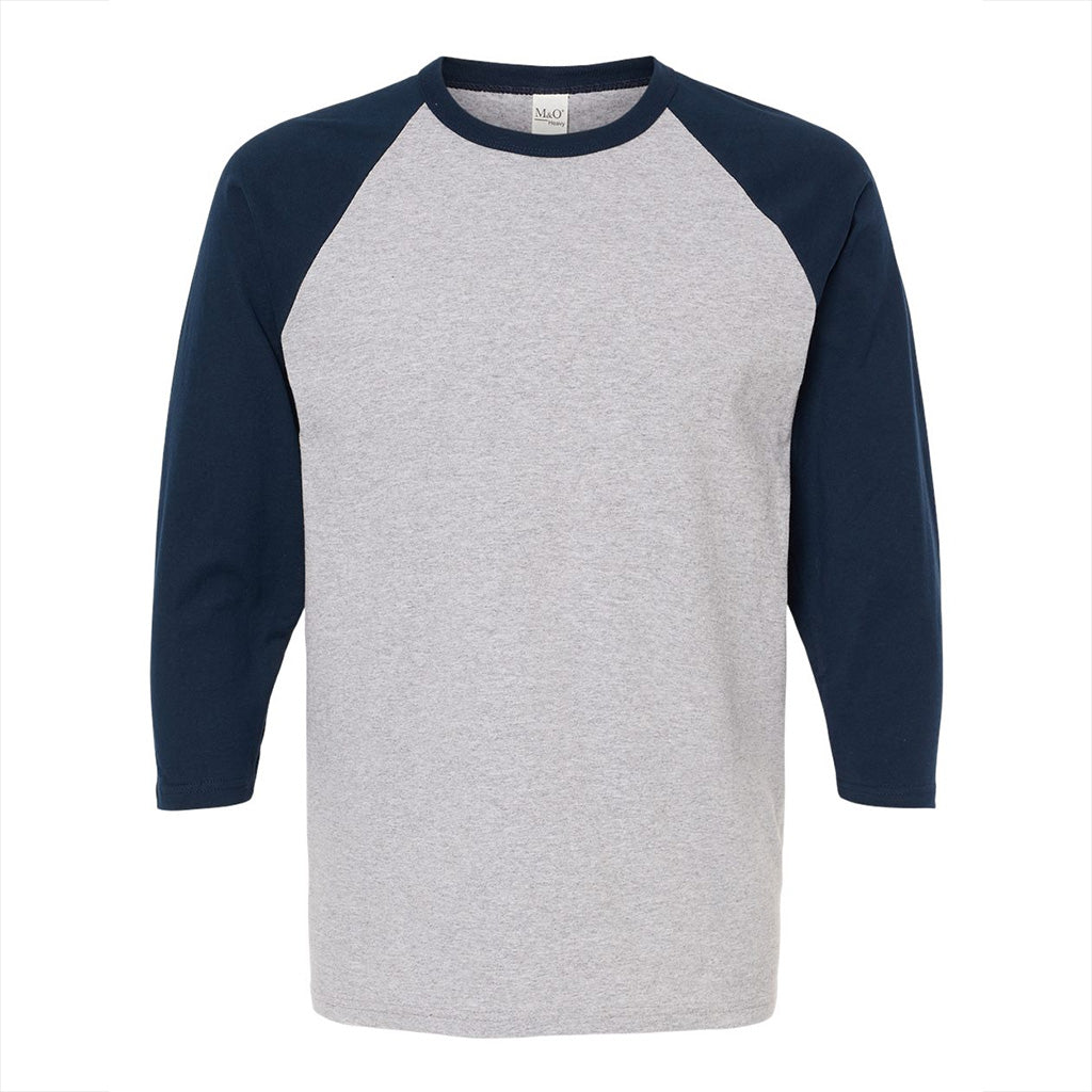 Unisex M&O Three-Quarter Sleeve Baseball T-Shirt