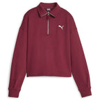 Women's Puma Her Zip Mock Neck Pullover